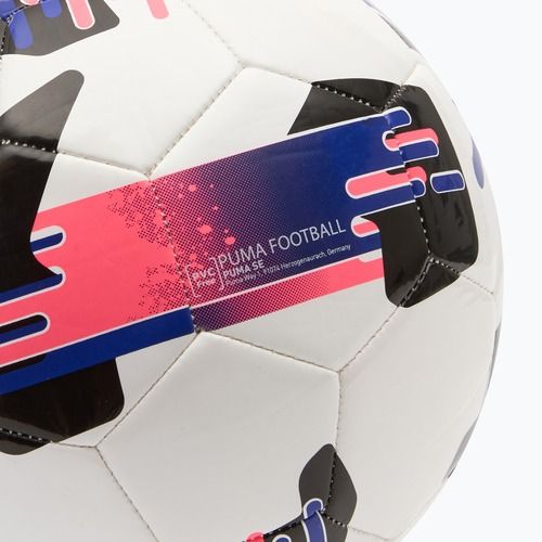 Futbolo kamuolys PUMA Orbita 6 MS puma white/lapis lazuli/sunset glow dydis 3