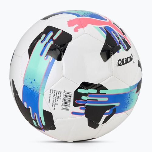 Futbolo kamuolys PUMA Orbita 6 MS puma white/bluemazing/electric peppermint dydis 3