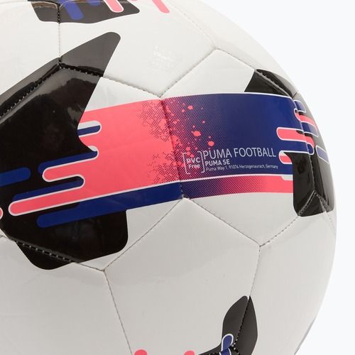 Futbolo kamuolys PUMA Orbita 6 MS puma white/lapis lazuli/sunset glow dydis 5