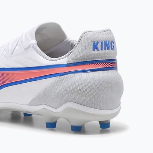 Futbolo batai PUMA King Match FG/AG puma white/bluemazing/flat light grey/sunset glow