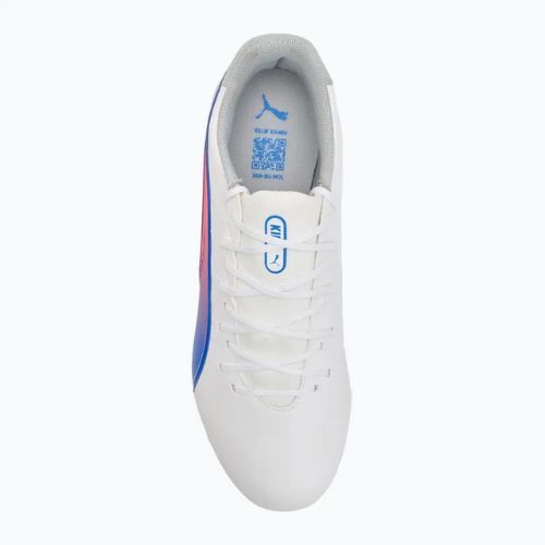 Futbolo batai PUMA King Match FG/AG puma white/bluemazing/flat light grey/sunset glow