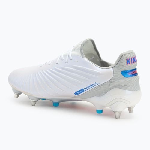 Vyriški futbolo batai PUMA King Ultimate MxSG puma white/bluemazing/flat light grey/sunset glow