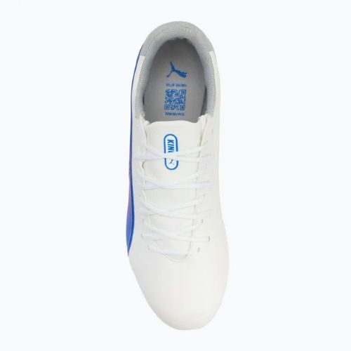 Vyriški futbolo batai PUMA King Match MxSG puma white/bluemazing/flat light grey/sunset glow
