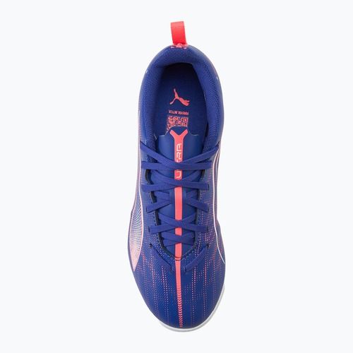 PUMA Ultra 5 Play TT Jr vaikų futbolo bateliai lapis lazuli/puma white/sunset glow