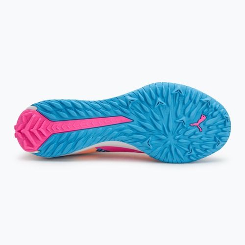 Futbolo batai PUMA Ultra 5 Match Vol. Up TT puma white/luminous blue/poison pink/fizzy melon