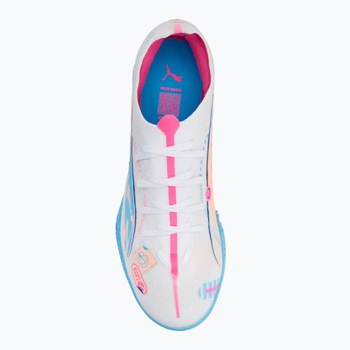 Futbolo batai PUMA Ultra 5 Match Vol. Up TT puma white/luminous blue/poison pink/fizzy melon