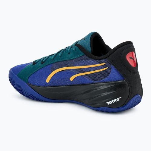 Vyriški krepšinio batai PUMA All-Pro Nitro Crowd Craze lapis lazuli/cold green/puma black