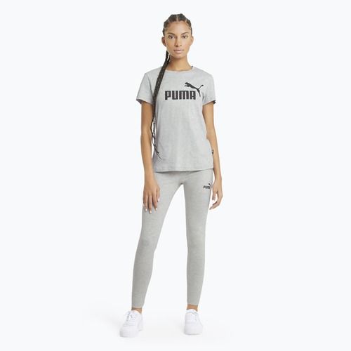 Moteriški marškinėliai PUMA ESS Logo light gray heather