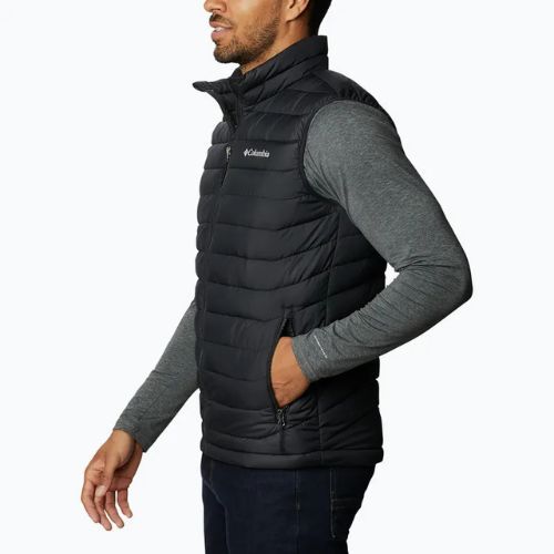 "Columbia Powder Lite II" vyriška be rankovių juoda