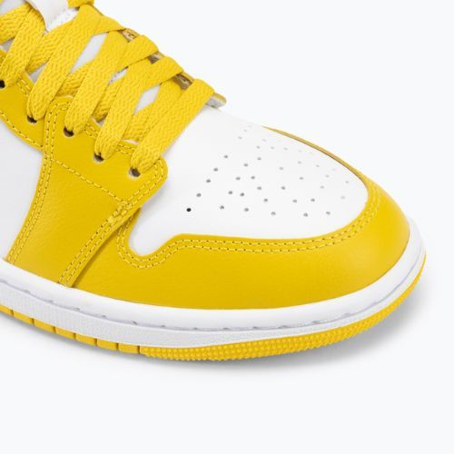 Moteriški batai Air Jordan 1 Mid white/black/vivid sulfur