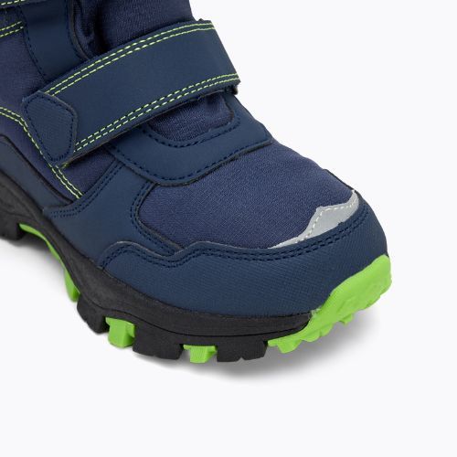 Vaikiški žieminiai batai KADVA Snowey Mid WaterProof tamsiai mėlyna/žalia