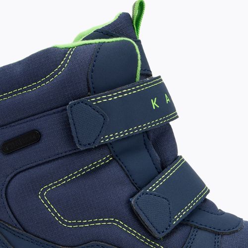 Vaikiški sniego batai KADVA Snowey Mid WaterProof tamsiai mėlyna/žalia