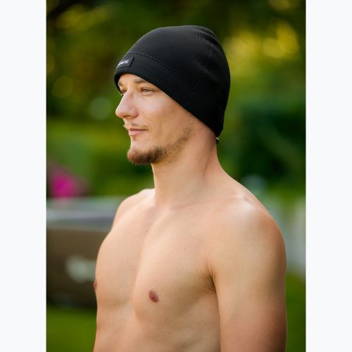 AQUASTIC Neopreninė kepurė Wintstick Beanie 3 mm juoda