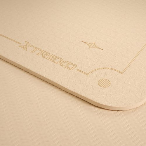 Jogos kilimėlis XTREXO TXO-B4Z001-BZ 6 mm šviesiai rudas