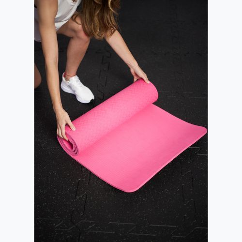 Fitneso kilimėlis TREXO TXO-B4Z002-PK 10 mm rožinis