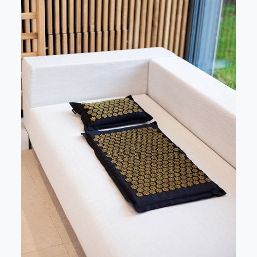 Akupresūros kilimėlis XTREXO ECO z poduszką TXO-B4Z006-BK juodas