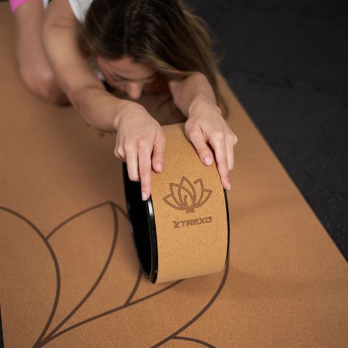 Kamštinis jogos lankas TREXO TXO-B4Z024-NC natūalus