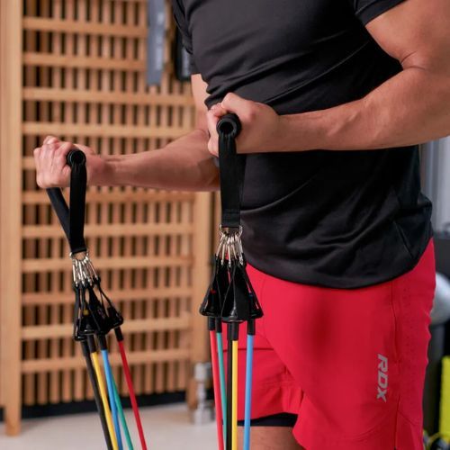 Guminių ekspanderių rinkinys XTREXO TXO-B4Z055-ALL spalvotas