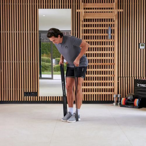 Reabilitacinė juosta XTREXO TXO-B4Z072-BK 12-15 kg juoda