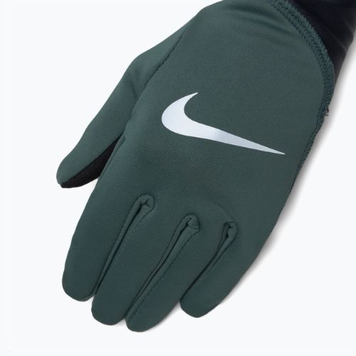Moteriškos bėgimo pirštinės Nike Pacer Midweight RG vintage green/black/silver