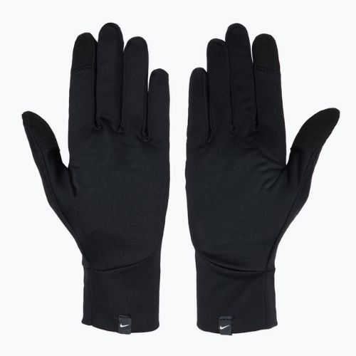 Vyriškos bėgimo pirštinės Nike Pacer Lightweight RG black/black/silver