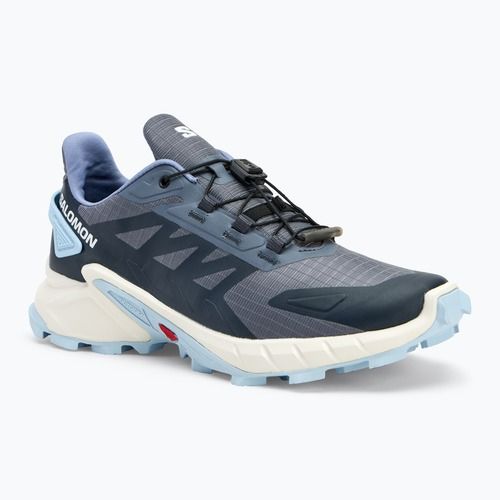 Moteriški bėgimo batai Salomon Supercross 4 grisaille/white/cashmere blue