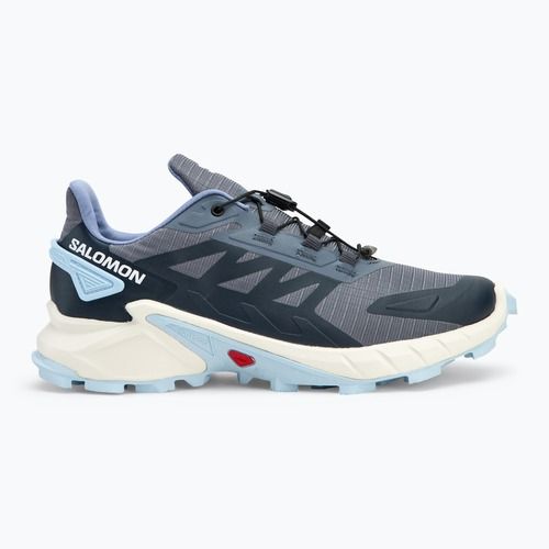 Moteriški bėgimo batai Salomon Supercross 4 grisaille/white/cashmere blue