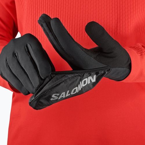 Bėgimo pirštinės Salomon Fast Wing Winter deep black