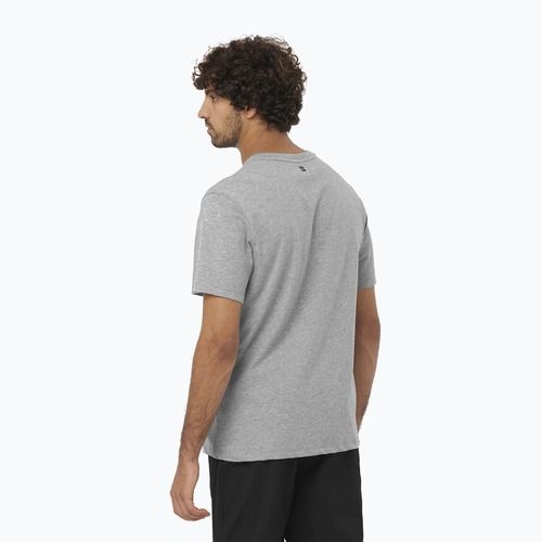 Vyriški marškinėliai Salomon Logo Performance heather grey