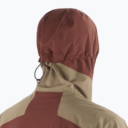 Vyriška striukė nuo lietaus Salomon Outerpath Pro rum raisin/shitake