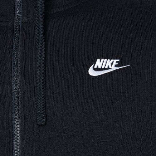 Vyriškas džemperis Nike Sportswear Club Hoodie FZ black/black/white