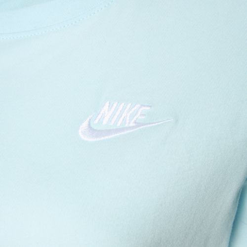 Moteriški marškinėliai Nike Sportswear Club Essentials glacier blue/white