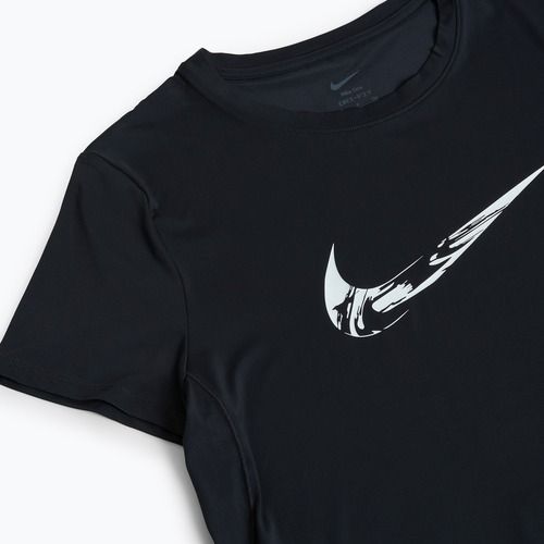 Moteriški bėgimo marškinėliai Nike One Dri-Fit black/white