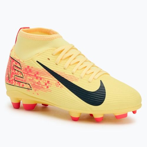 Vaikiški futbolo batai Nike Superfly 10 Club Kylian Mbappe FG/MG light laser orange/armory navy