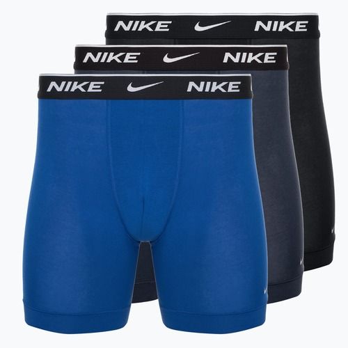Vyriškos trumpikės Nike Everyday Cotton Stretch 3 poros obsidian/game royal/black