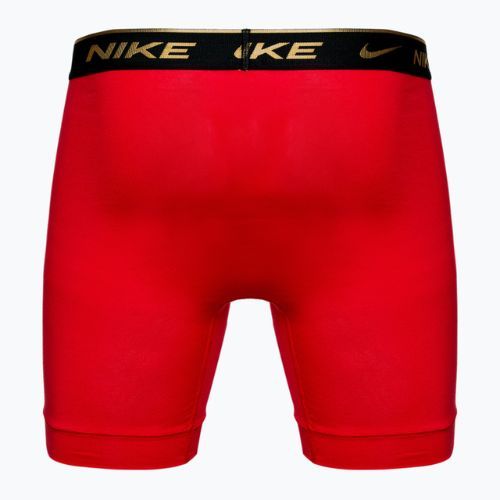 Vyriškos trumpikės Nike Everyday Cotton Stretch 3 poros black silver/red gold/black gold