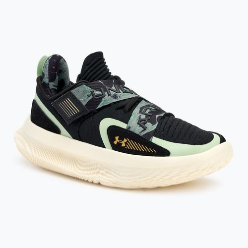 Krepšinio bateliai Under Armour Flow Futr X 4 Camo black/retro green/metallic gold