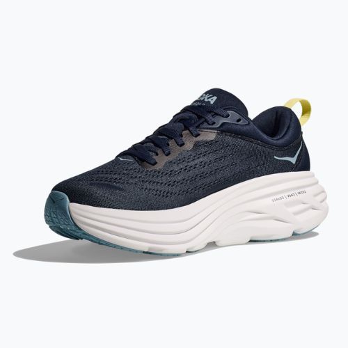 Moteriški bėgimo bateliai HOKA Bondi 8 varsity navy/white