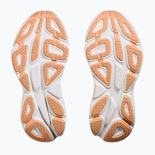 Moteriški bėgimo bateliai HOKA Bondi 8 white/cantaloupe