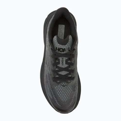 HOKA Clifton 9 black/carbon black vaikiški bėgimo bateliai