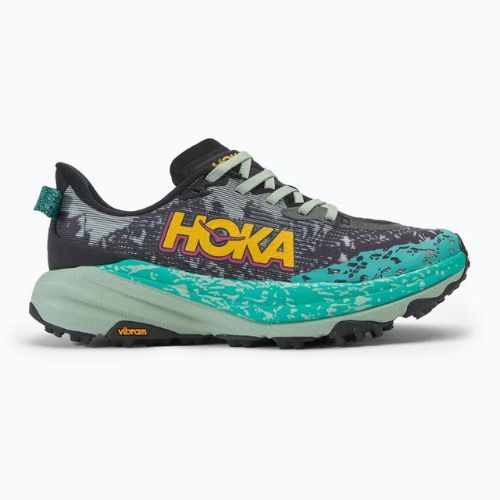 Moteriški bėgimo bateliai HOKA Speedgoat 6 black/aloe vera