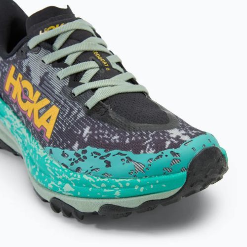 Moteriški bėgimo bateliai HOKA Speedgoat 6 black/aloe vera