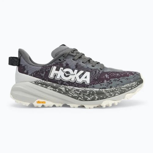 Moteriški bėgimo bateliai HOKA Speedgoat 6 satellite grey/stardust