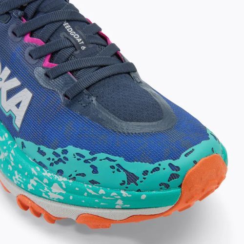 Moteriški bėgimo bateliai HOKA Speedgoat 6 varsity navy/meteor