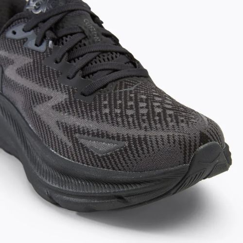 Moteriški bėgimo bateliai HOKA Clifton 9 black/black