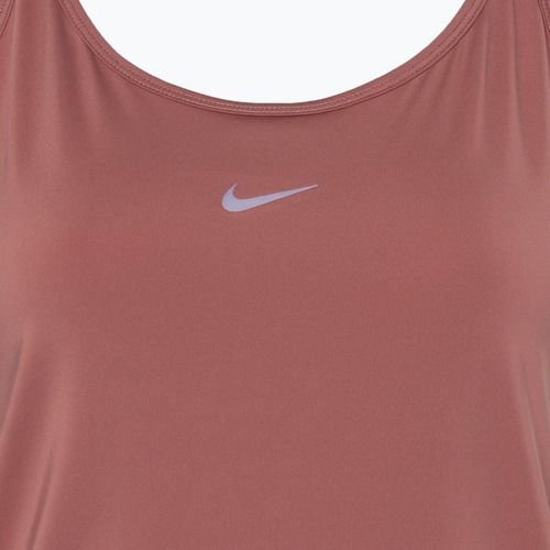 Moteriškas treniruočių tank topas Nike One Classic Dri-Fit Strappy canyon pink/black