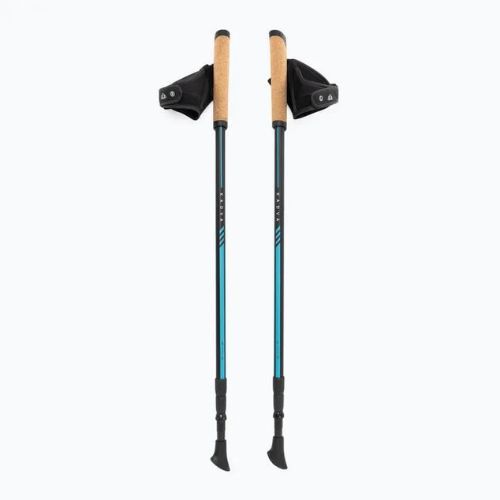Reguliuojamos mėlynos KADVA Luna nordic walking lazdos