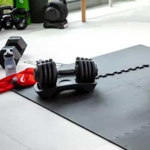 Apsauginis kilimėlis XTREXO Puzzle 6 elementai juodi