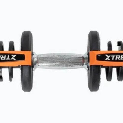 Reguliuojamas hantelis TREXO ADT-40-BF 40 kg juodas