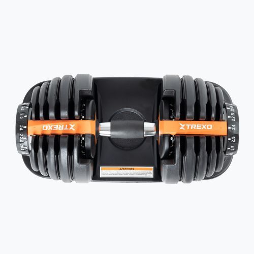 Reguliuojamas hantelis XTREXO ADT-24-BF 24 kg juodas